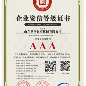 企業(yè)資信等級證書
